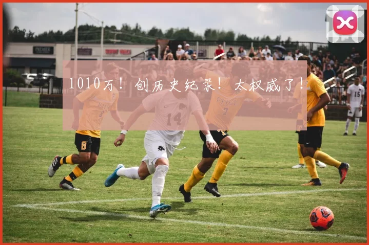 1010万！创历史纪录！太权威了！